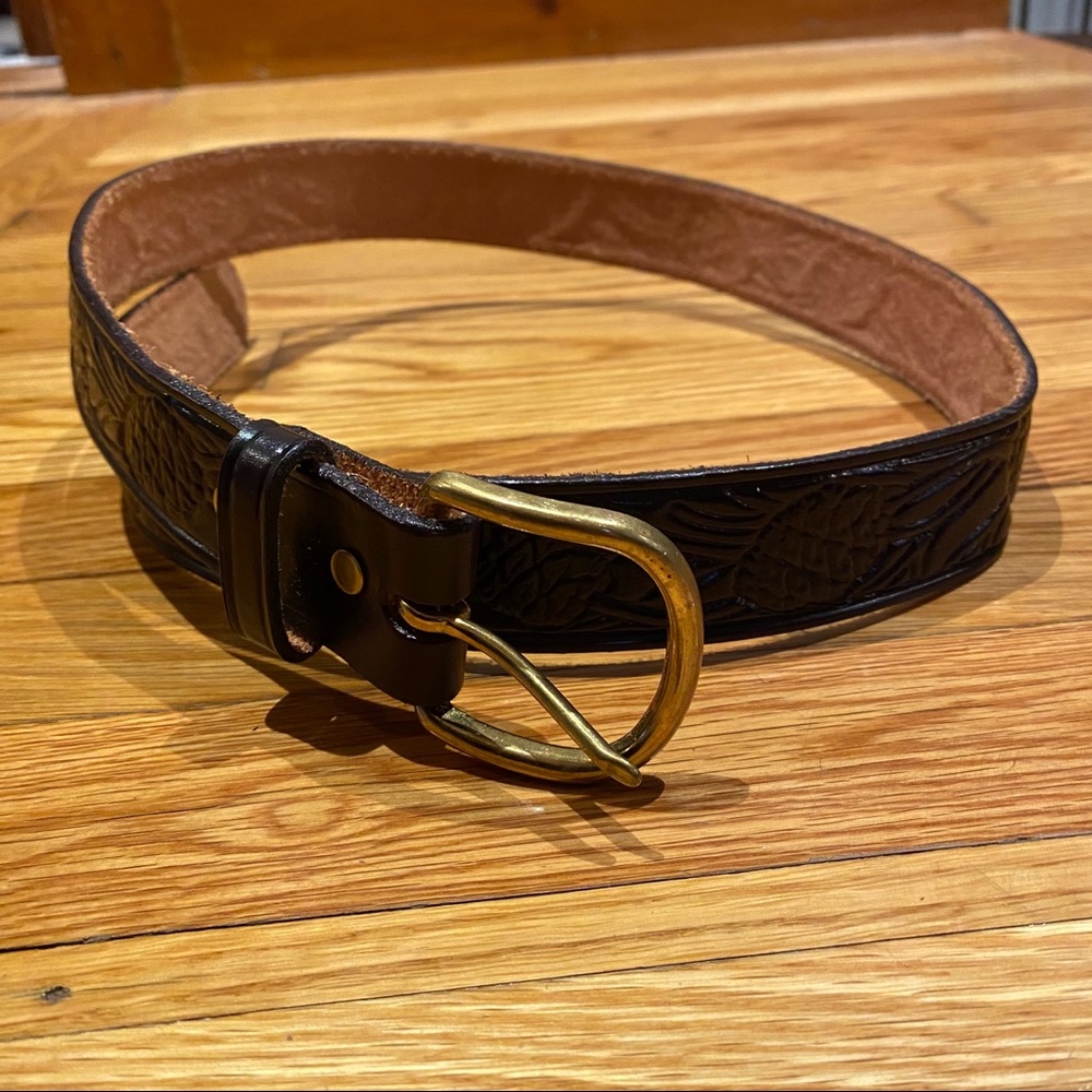 Texture Dark Brown Belt